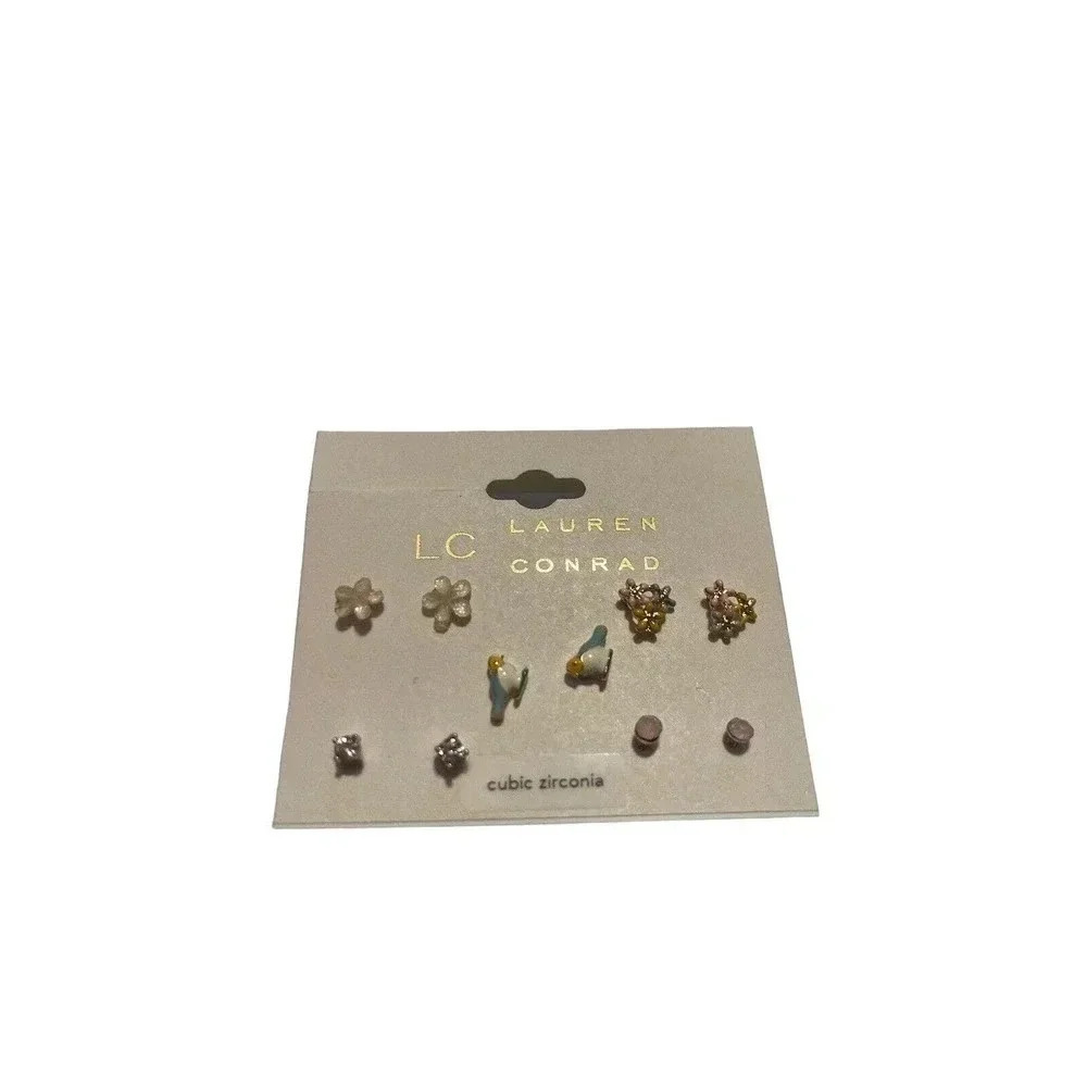 LAUREN CONRAD MULTI EARRINGS FIVE IN A SET